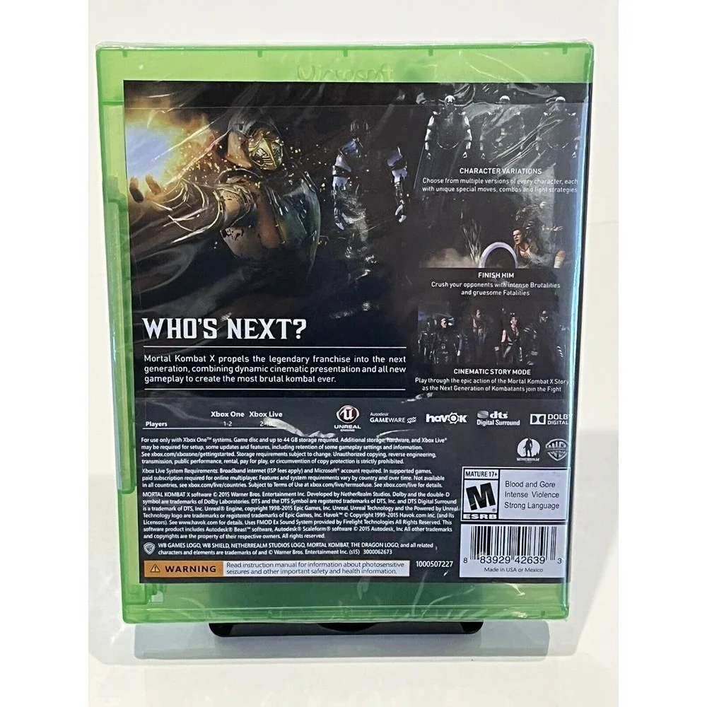 Mortal Kombat X - Microsoft Xbox One Sealed New